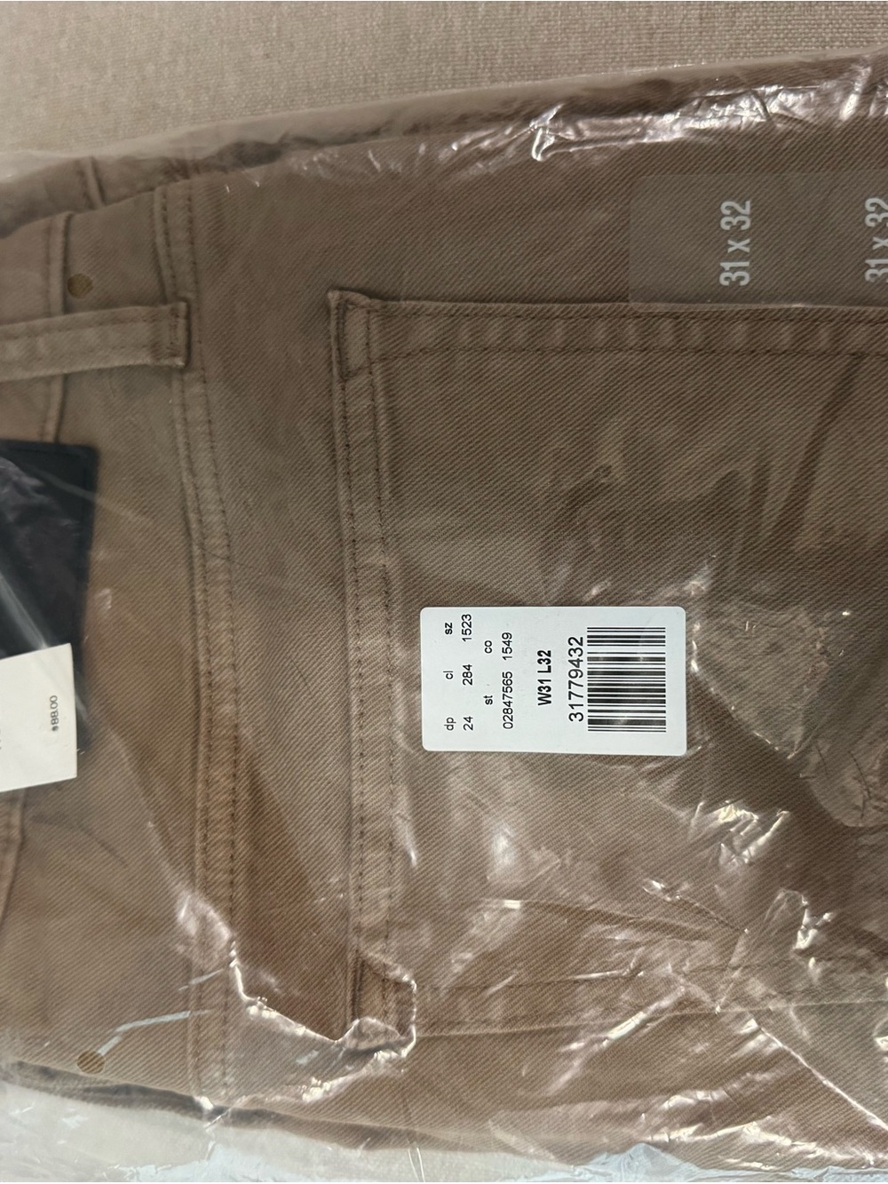 Express Men's Chinos in Light Khaki Tan